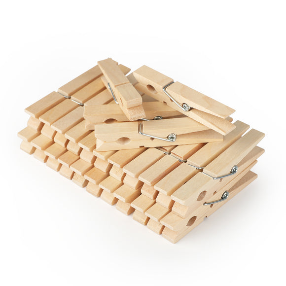 joycraft 100Pcs Wooden Clothespins, 2.8