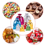 joycraft Holiday Drawstring Gift Bags，20Pcs Christmas Foil Bags, Assorted Sizes Christmas Gift Bags with Drawstring, Solid Color Christmas Plastic Bags for Gift Wrapping, Toys, Dolls, Party Favors