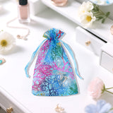 joycraft Blue Organza Bags 4x6 inch – 50pcs Drawstring Jewelry Pouch, Small Sheer Gift Wrap Bags for Wedding Favors, Birthday Party, Christmas Gift, Handmade Soap