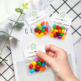 joycraft Jewelry Packaging for Small Business – 100Pcs White Bracelet Display Cards with Clear Bags, Small Handmade Jewelry Display Set for Bracelets, Key Chains, Earring, DIY Craft