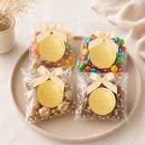 joycraft 100 Pcs Cookie Bags with Seal,3.9x3.9 inch Clear Treat Bags
