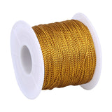 Joycraft 100M Gold Christmas Twine String, Gold Metallic String, Thread Twist Ties with Coil for Christmas String, Polyester String Jewelry Cord, DIY Craft String Thread and Packing String