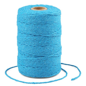 Joycraft 200M Lake Blue String Twine 2MM Craft Durable Twine Perfect for Baking, Butchers, DIY Crafts and Handmade