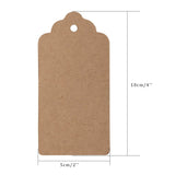 Joycraft Large Kraft Gift Paper Tags 5x10CM Blank Wedding Labels Birthday Luggage Hang Tag with Jute Twine